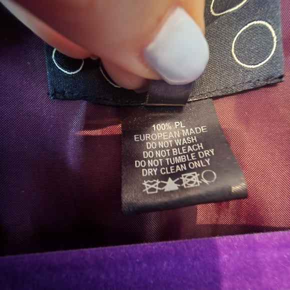 77 Purple Dress with Zipper Size 12 - Picture 9 of 10